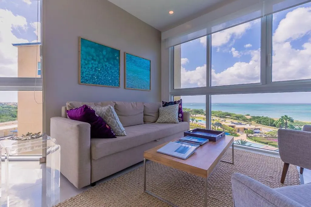 3Bs-Blue516 - Beach Is Calling, Sea You Soon! Ocean View Condo Palm Beach Aruba